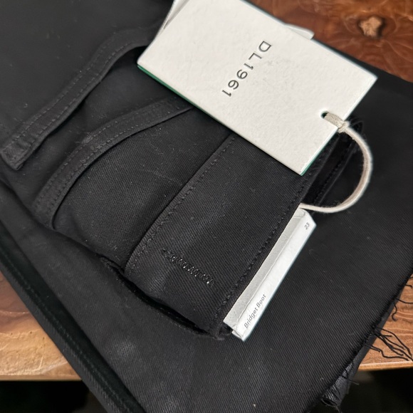 DL1961 Black High Rise Bridget Boot jeans black jeans bell bottom denim - Picture 7 of 12